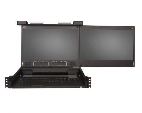 clavier-double-ecran-rackable-KVM 1701 WD2 - 2U 17.3 pouces HD