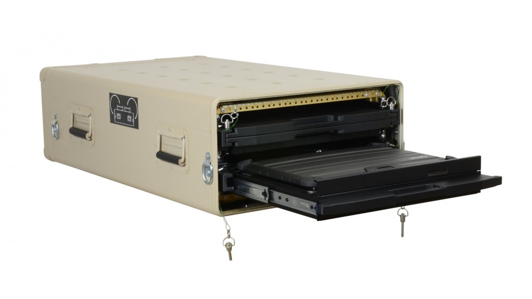Clavier Ecran Rackable Console SAIS double LCD MIL STD 810