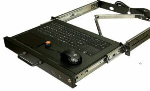 clavier rackable 1u étanche rétroéclairé avec emplacement souris usb bluetooth