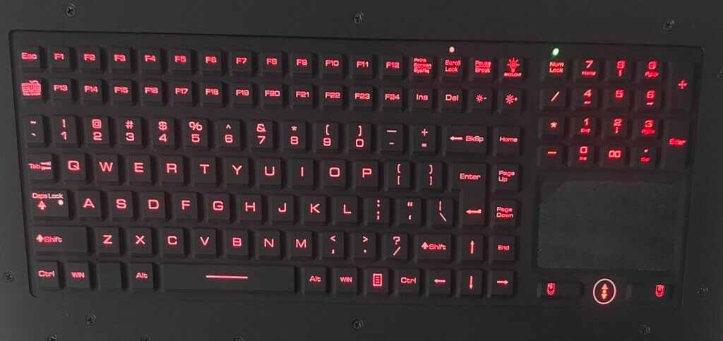 image clavier ip68 version qwerty clavier rackable 1u kb101 ip