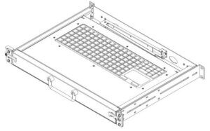 clavier rackable 1u ip68 multilanguages